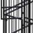 Vidaxl Dog Kennel Black Powder-Coated Steel 139.9 Ft² Durable