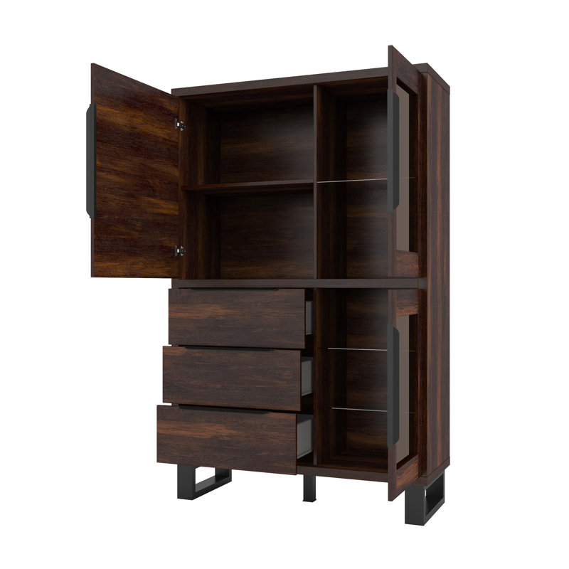Erik Display Cabinet, Wallace Oak
