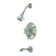 Heritage Pressure Balanced Dual Function Tub and Shower Faucet with Metal Cross Handles