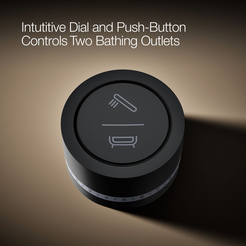 DTV Mode™ Deck-Mount Shower Interface, Matte Black
