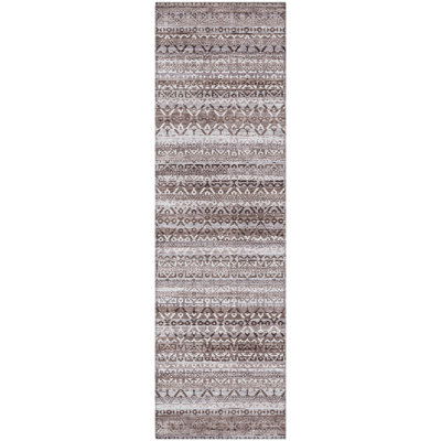 Premium Machine Washable Mayfield AMF2101 Striped Rug