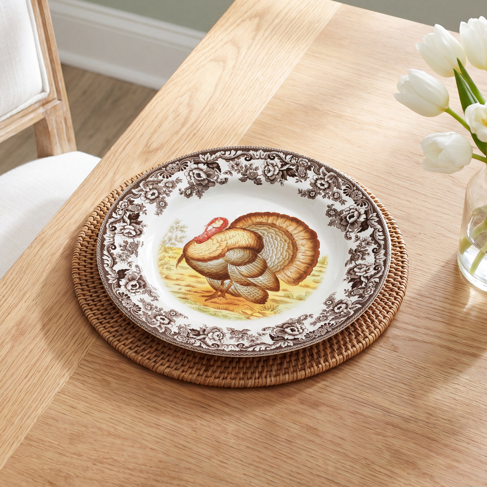 Woodland Round Turkey Platter