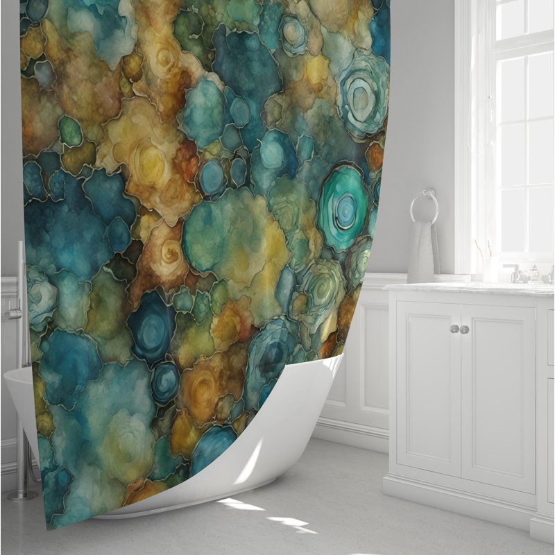 Marble Shower Curtain, 70" W x 72" H