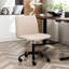 Chaise de bureau en tissu beige - capacité de pivotement à 360 °, hauteur réglable, rembourrage en mousse épaisse, fabrication en métal solide, fonctionnalité 5 pour plus de facilité, hauteur réglable, tissu respirant, support, base luxueuse-66647076