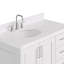 Ensemble de meuble-lavabo simple 42,25 po avec plateau en quartz Abshire-94668828