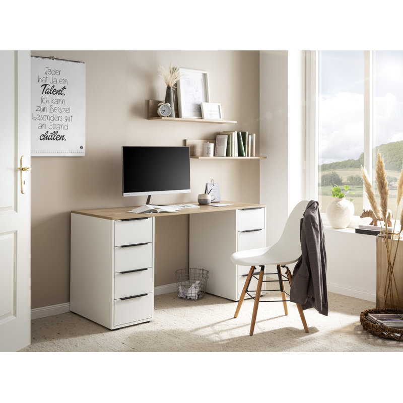 Alasdhair Computer Desk, White