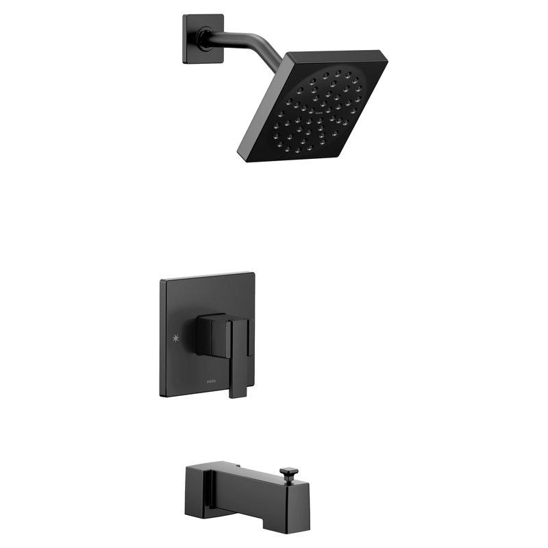 90 Degree M-CORE 3-Series 1-Handle Tub And Shower Trim Kit, Valve Required, Matte Black
