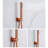 Copper Satin 12" Round Rain Head Thermostatic Shower System Set with Rough-in Valve