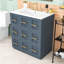 Armoire de meuble-lavabo moderne - rangement polyvalent avec compartiments, tiroir basculant-1662372738