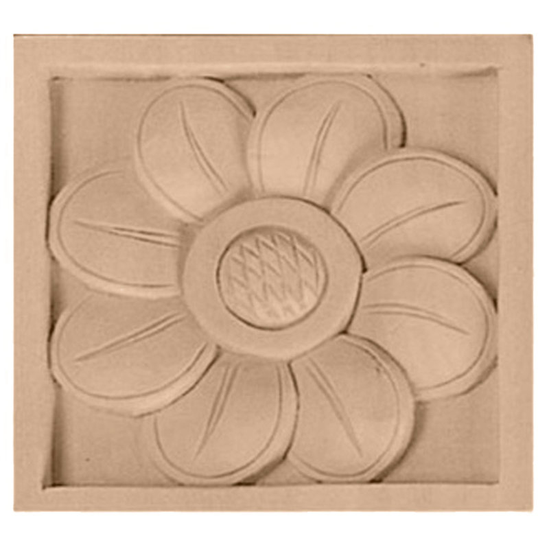 Petite rosette tournesol H 3 po x l 3 po x P 5/8 po