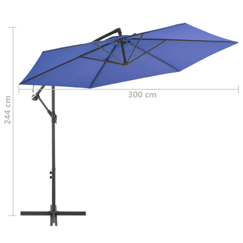 Aftinia 300cm Parasol, Blue