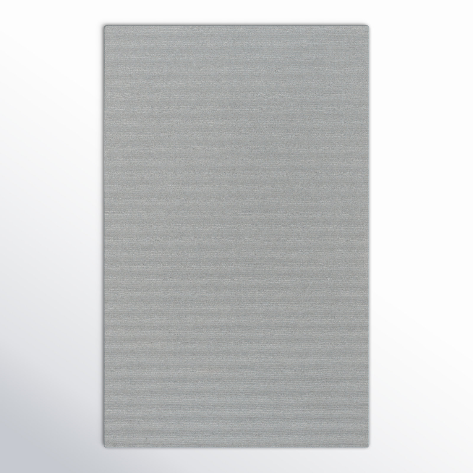 Crowe Gray Hand-Loomed Wool Rug, Rectangle 5' x 8'