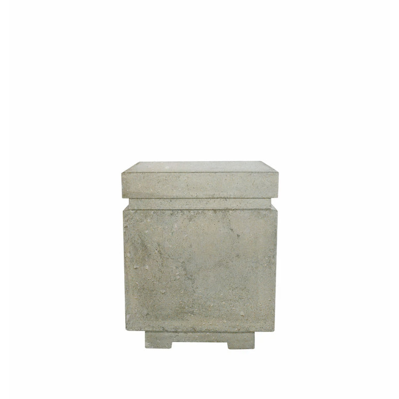Fire Pit Square Lp Tank Enclosure 20in Limestone