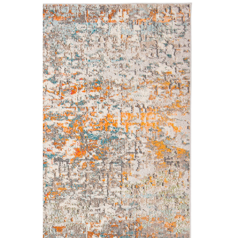Madison Performance Abstract Rug, Square 6'7"
