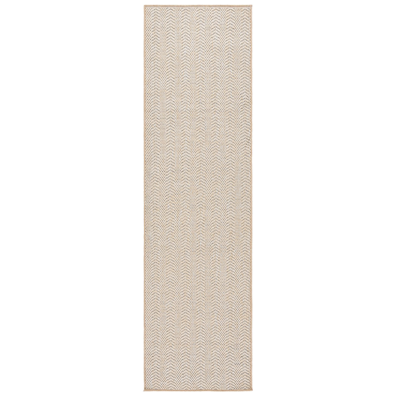 Tapis beige Sisal Performance 106, Tapis de couloir 2 pi 2 po x 8 pi