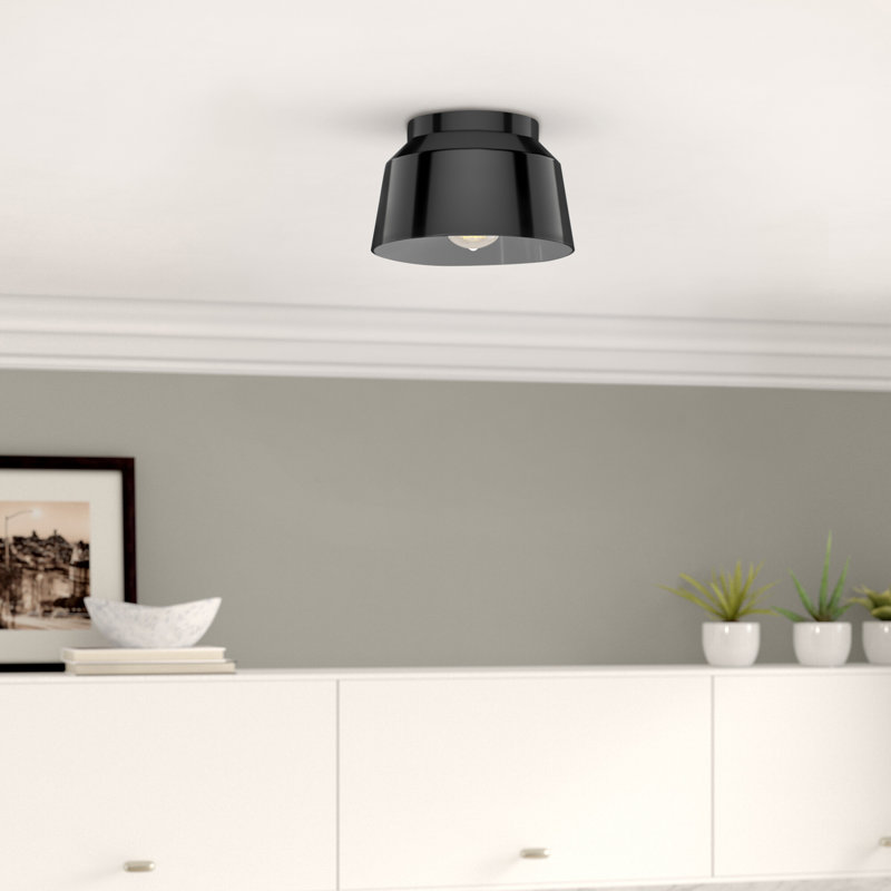 Plafonnier encastré 11,5 po Cranbrook, Noir mat