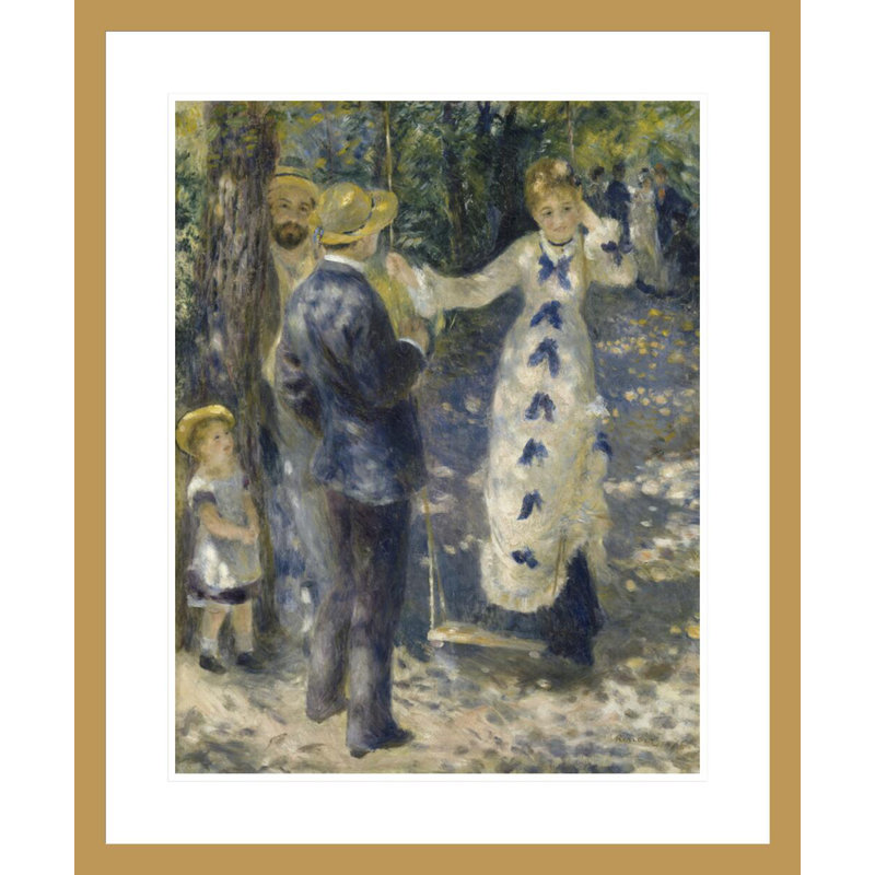 The SwingPierre-Auguste Renoir - Impression giclée sur cadre, H 28,31 po x l 23,5 po