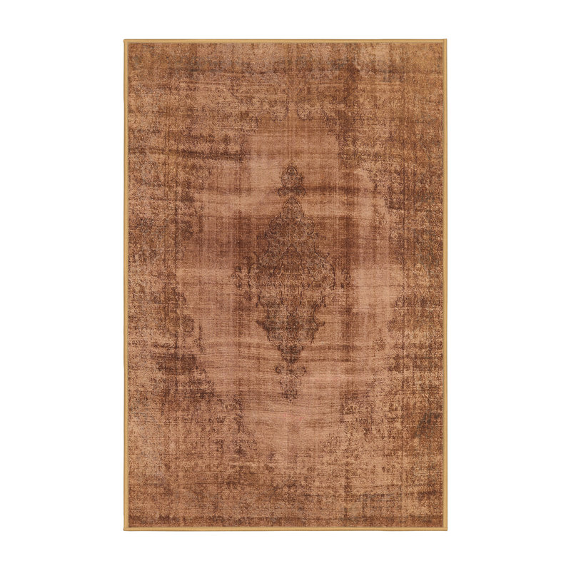 Tapis oriental orange, Rectangle 2 pi x 4 pi
