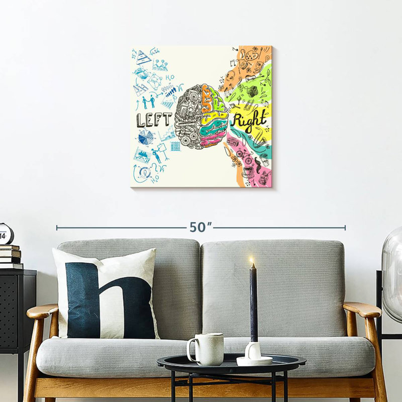Alcaraz Brain Hemispheres, 24" H x 24" W