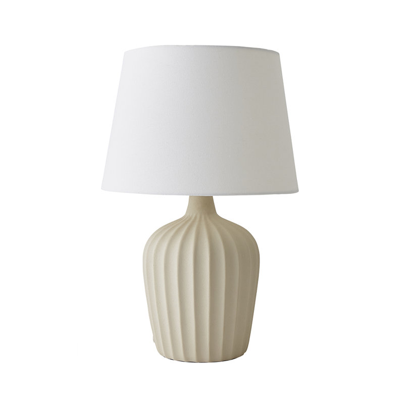 Ceramic Table Lamp, Beige