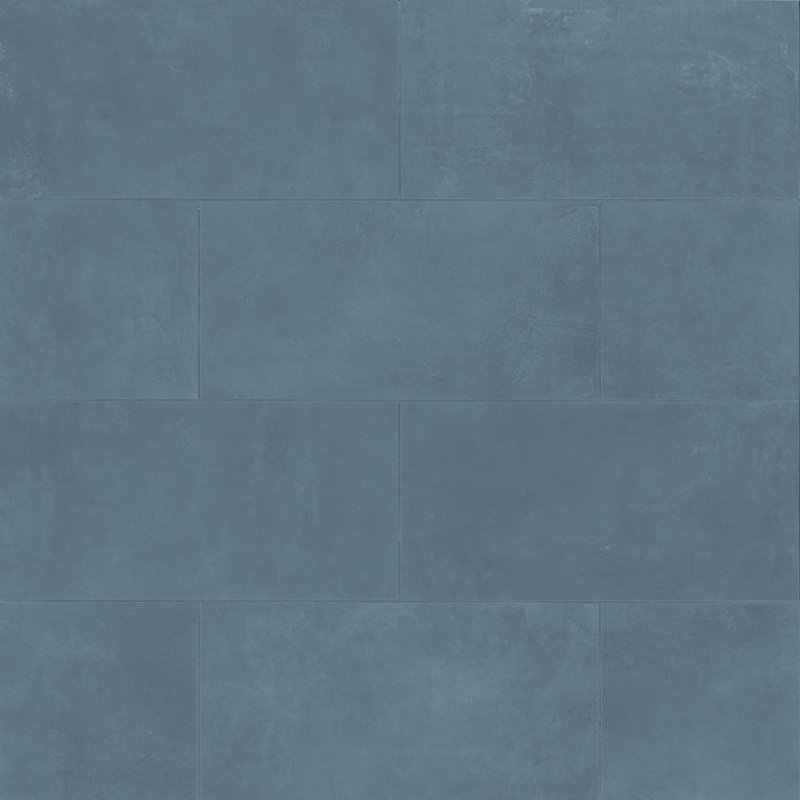 Wave 12" x 24" Porcelain Wall & Floor Tile, Seaweed