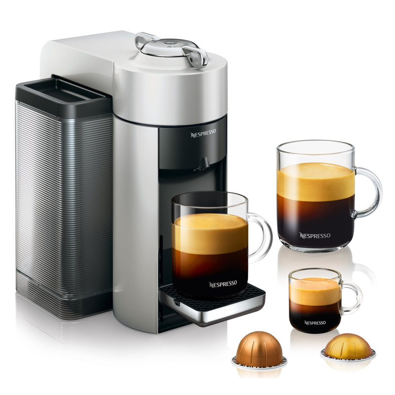 Nespresso Vertuo Coffee and Espresso Machine by De'Longhi, Silver