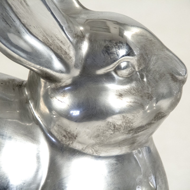 Lapin métallique décoratif Ray, H 17 po x l 10 po x P 14 po