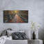  «Fall Forest Wooden Bridge» par Rey Klimt, art mural en métal-857473617