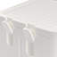 Boîte de rangement pliante empilable à 4 niveaux Aarn, tiroirs de rangement empilables sur roulettes, armoire de plancher de salle de bain avec portes-313048158