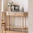 Pinewood Table With Drawer And Open Shelf