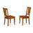 5 Piece Kitchen Table & Chairs Set Includes a Round Dining Room Table with Dropleaf and 4 Dining Chairs, 42x42 Inch, Saddle Brown-538234535-538234532