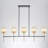 Taevion 5 - Light Crystal Kitchen Island Pendant