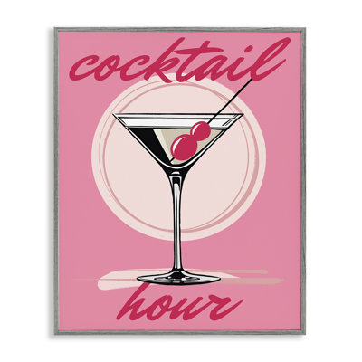 Pink Cocktail Hour Giclee Art by Elizabeth Medley