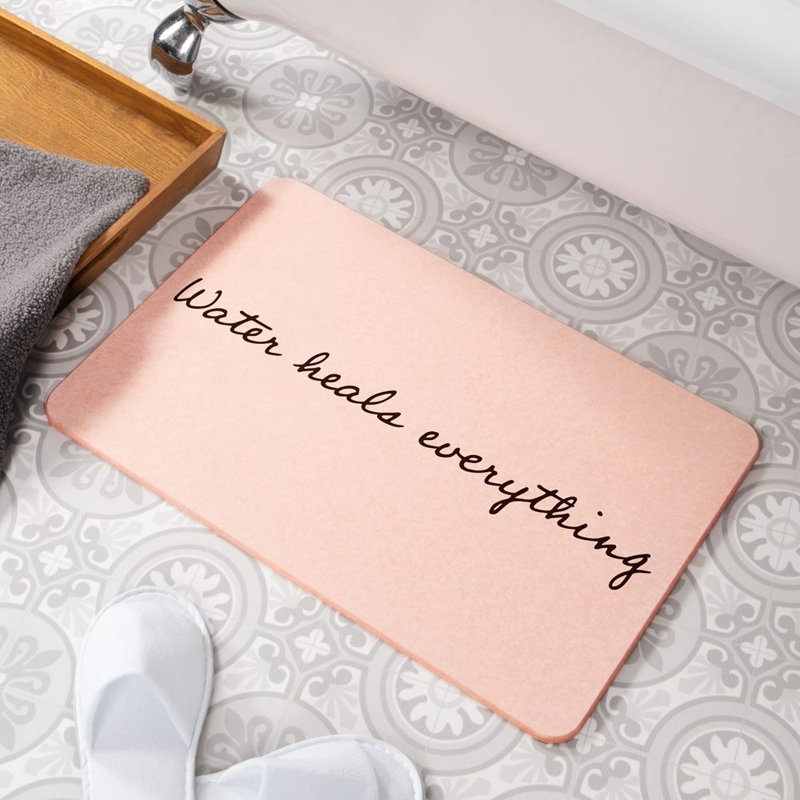 Non-Slip Bath Mat, Pink