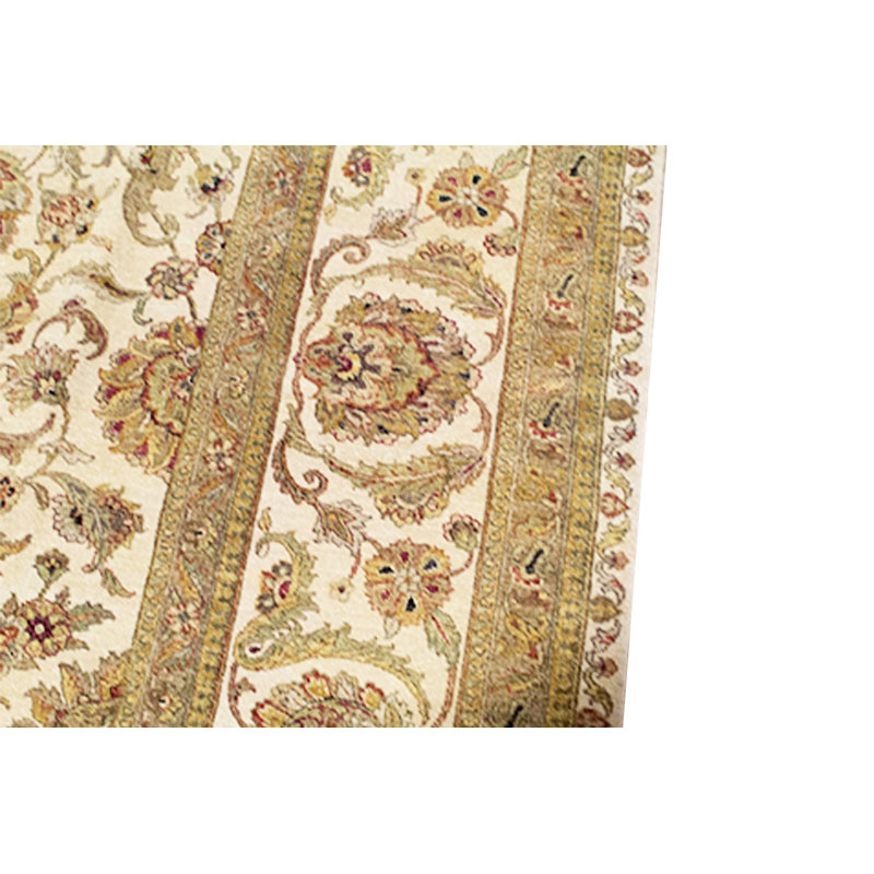 Wool Oriental Area Rug in Ivory
