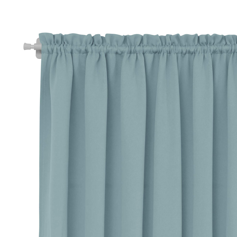 Penryn Room Darkening Curtain Single Panel, 25" W x 40" L, Baby Blue