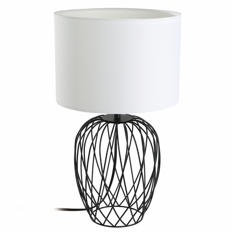 Metal Table Lamp, White