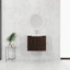 Meuble-lavabo mural élégant avec rangement avancé et lavabo moderne