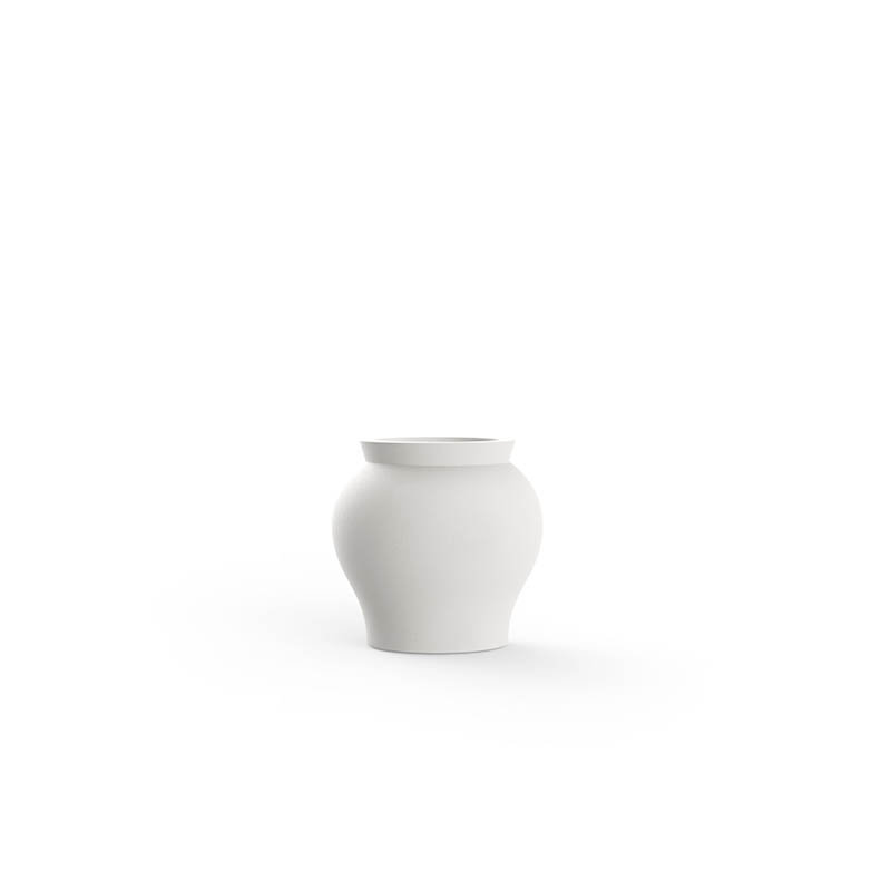 Venus Matt Polyethylene Pot Planter, White