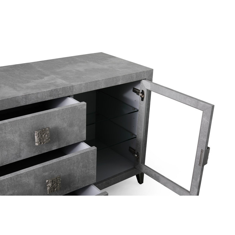 Gramercy 84'' W Sideboard, Gray