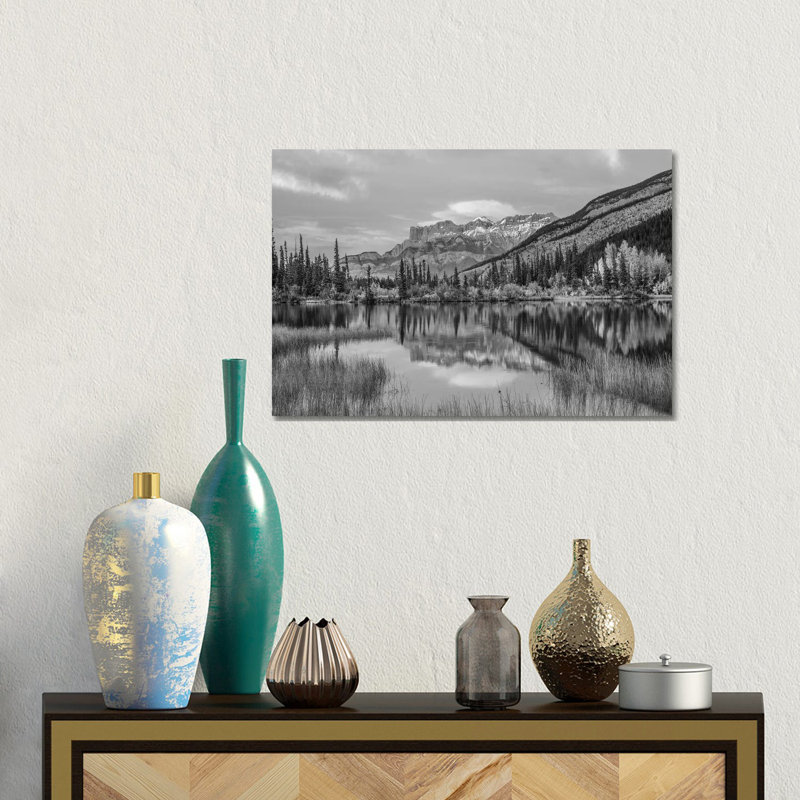 Syncline Ridge And Miette Range From Moberly Flats, Jasper National Park, Alberta, Canada by Tim Fitzharris - Gallery-Wrapped Canvas Giclée on Canvas
