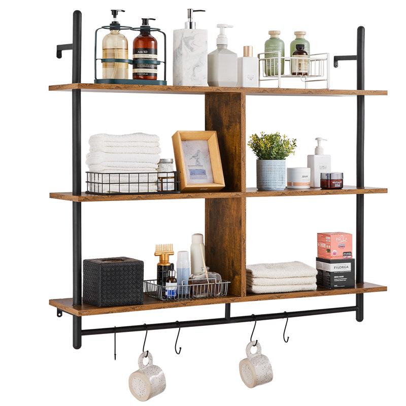 3 Piece Square Floating Shelf