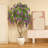 8ft Artificial Flower Tree with 18in White Planter, Tall Faux Matthiola incana Trees for Indoor
