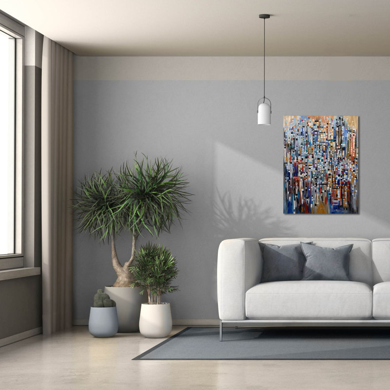 «Ellyne Abstract Life On Canvas» par Ekaterina Ermilkina, reproduction, H 34 po x l 26 po x P 1,5 po