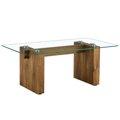 Glass Top End Table