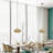 Aliane 1 Light Antique Gold Leaf Pendant