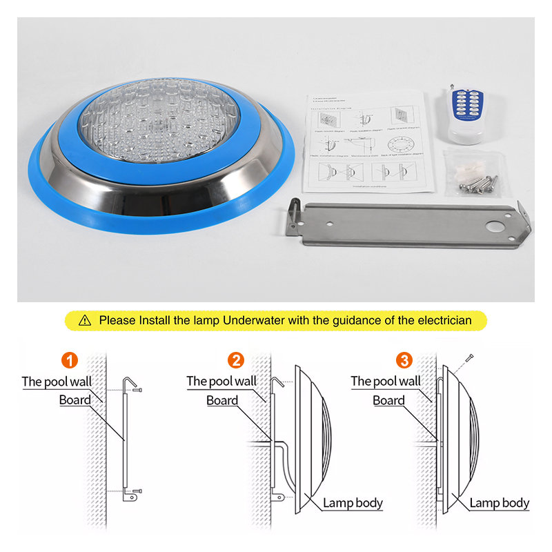 Lumières flottantes imperméables pour piscine RVB, H 2 po x l 9 po x P 9 po