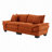 Renville 84" Upholstered Pillow-Top Arm Loveseat Sofa with 2 Throw Pillows-901929931