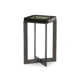 Alexzis Cast Glass End Table-Clear Cast Glass