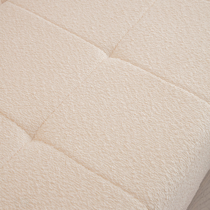 Canapé modulaire en L 105,5 po, Polyester beige